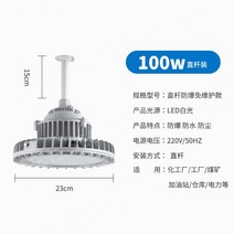 LED 방폭등 공장 작업장 산업용 풋살장, 100w-15cm 직선봉(EX 방폭인증)