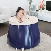 [시즌 할인] 나혼자산다 사우나 휴대용욕조 접이식욕조사우나 한증사우나 이동식욕조 헨리 가정용 원룸 반신욕조 보온덮개까지 풀구성, 1개