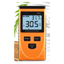 고정밀 목재 수분 함량 측정기 바닥 벽 습도 감지기, GM610 프로브 타입플란넬 백 충전세트