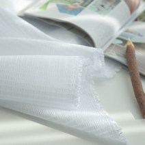 대폭 나일론 리플 무지원단(화이트) A7
