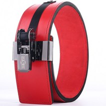 헬스 리프팅 벨트 허리 보호대 INNSTAR 역도 보호 장비 피트니스 벤치 프레스 스쿼트 강도 대회 훈련 IPF 소가죽, 2.빨간 - XS