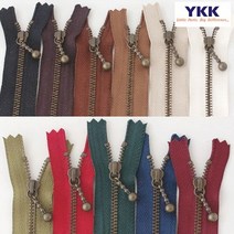 퀼팅맘 YKK지퍼 앤틱 자크 (빈티지 물방울) 지퍼, 03. 베이지[25cm], 1개