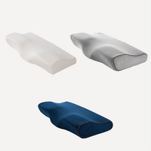 수면의질 숙면 c커브 메모리폼 경추 목베개 목이편한 폭신한 편안한잠자리, 화이트