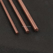 핸드 엔드 구리 막대 2 개 4-6mm 나이프 핸들 부품용 100mm 스틱 diy 완구 액세서리, 04 4mm