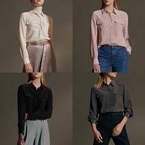 [리베레츠]실크100%시그니처블라우스