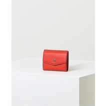 21FW [populet]레드 DD로고 소가죽 반지갑 WCWA1F376R2