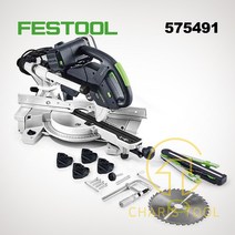 페스툴 슬라이딩 마이터쏘 KAPEX KS 60 E-Set 575491 8.5인치 각도절단기, 1개