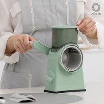 리빙톤 드럼통 다용도 돌돌이 회전 채칼 세트 LT-HY-1, 혼합색상, 1개