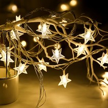 80구 LED 별 가랜드 전구(10M) 릴레이전구 별장식, 단품