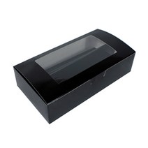 뚱카롱창박스(10구)블랙 / 24x12.5x6cm 10개 // 화과자박스8구