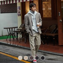 [지오다노] 112926 브러시드 테이퍼드 히든밴딩 치노 팬츠