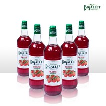 비갈레 딸기 시럽 1L 프랑스 스트로베리 시럽 에이드 칵테일, 1개