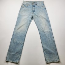 리바이스 501 청바지 연청 워싱 데님팬츠 사이즈31
