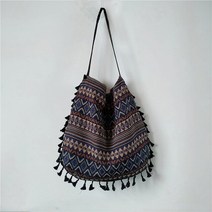 20대여자가방브랜드 대학생쇼퍼백 신제품 빈티지 보헤미안 프린지 숄더 백 여성 술 히피 집시 핸드백 메신