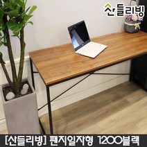 산들리빙 컴퓨터책상 학생 철제 사무용 가정용 입식책상(블랙), 팬지입식책상_1200(SDDI_HPSU)