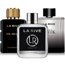 [공식수입] 라리브 맨 블랙애디션 향수 3종 (갈란트+블랙크리크+Mr.샤프) 100ml*3종, 맨 향수 100ml_3종 (갈란트+블랙크리크+Mr샤프)