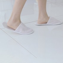 일회용 호텔슬리퍼 손님용 슬리퍼 1회용 [호텔 기대용 여행용 실내화 모델하우스, 고급형