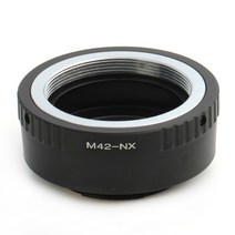 Pixco 렌즈 마운트 어댑터 링 M42 나사 용 삼성호환 NX 카메라 NX500 NX3000 갤럭시, 한개옵션0
