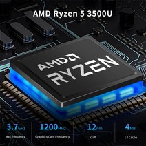 게임용미니컴퓨터Ryzen53500UVega8R710그래픽 윈도우4코어스레드2xHDUSBNUCPC, 0416GRam512GSSD_01R5-3500U