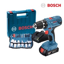 보쉬 18V 충전 전동드릴 GSR 18V-21 + 두루마리 악세사리 100p, 1세트