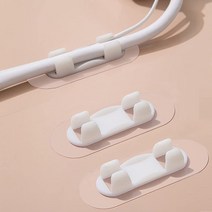 쥬롬 케이블 선정리 클립 20개, 대형, 화이트