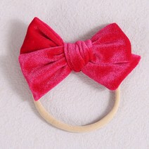 벨벳머리띠 나일론 신생아 아기 머리띠 어린이 탄력 Hairbands 소녀 4 인치 스키니 벨벳 리본 헤어 액세서리 유아