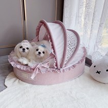 강아지 계단 펫스텝 침대계단 애완 동물 럭셔리 디럭스 키트 세트 집 둥지 요람 침대 사다리 소형 중형견 고양이 아늑한 쿠션 새끼 액세서리, [02] M, [06] Purple Plaid Cradle