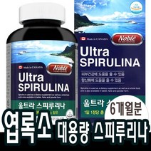 6개월분 스피루리나 피부 항산화도움 녹색 해조류 고단백질 강알카리성 2023-11-01 유통기한