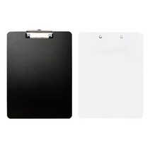 A4 작업지시서 영수증 사인 받침대 고무집게 80매 집게 현황판 체크 재고조사, 블랙