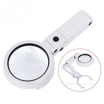 8Led 조명 독서 보석 루페 돋보기 5X 11X Usb 핸드 헬드 스탠드 유형 데스크탑 유지 보수 다목적, 01 5x 11x