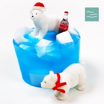 마타바 방학 홈스쿨 지구온난화 독후활동 (1인용) 북극친구들 피규어 비누 만들기 KIT, 01_머플러북극곰+생수