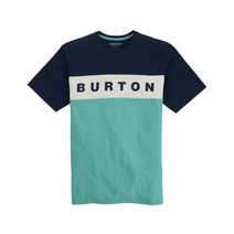 1920 버튼 스노우 보드 반팔티 Men`s Burton Lowball Short Sleeve T-Shirt Dress Blue Buoy Blue