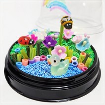 diy 방과후만들기 봄꽃과 연못오리 미니어쳐(2인용) 봄만들기