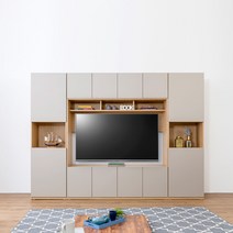 [보루네오] 엘리브 월플렉스 3000 TV 다용도 수납장 bk104, 그레이