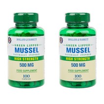 Holland & Barrett Green Lipped Mussel 홀랜드앤바랫 영국 초록 홍합 500mg 100정 2개