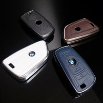 BMW 가죽 메탈 키케이스 키링 키홀더 키커버 스마트 구형 신형, 타입A(일자형)/블랙(그레이메탈)