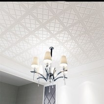 웨인스코팅 포인트 시트지 벽지 인테리어 폼 퍼니월, 2.화이트 70x70cm 5mm10개.대형