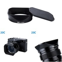 [JJC] 후지필름 XF 23mm f1.4 R XF 56mm F1.2R 렌즈 카메라 사각후드, LH-JXF23 BLACK, 1개