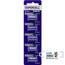슈퍼셀 알카라인 건전지 4LR44 5알(1카드) 6V PX28M