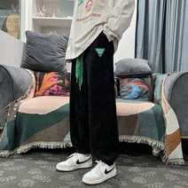 바지 하카마 카고 밴딩 남자 팬츠 하라주쿠 코듀로이 데님