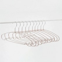한샘 라인 논슬립 옷걸이 베이직 40cm 10P 코랄핑크, 단품, 단품