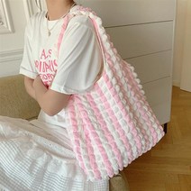 숄더백 에코백 스트라이프 천가방 버블백