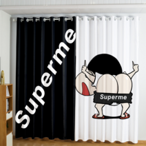 슈프림 홈인테리어 캐릭터 커튼 짱구 Supreme 블라인드 가리개커튼