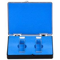 쿼츠 큐벳 분광 광도계 큐벳 10mm 경로 길이 45mm 높이 3.5 ml 용량 - 2 개, 하나, 투명한