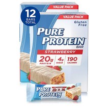 Pure Protein 퓨어 프로틴 바 스트로베리 그릭 요거트 1.76oz(50g) 12팩