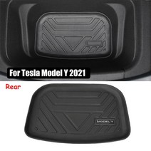 차량용놀이방매트 자동차드렁크바닥 tpe car front storage box pad 후면 for tesla model y 2021 방수 패드 보호 라이너 트레이, 트렁크 수납 매트, 기아