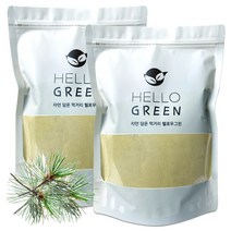 헬로우그린 국산 솔잎 분말 가루 600g(팩), 솔잎 분말 600g(팩) 2개, 2개