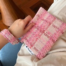 수제 양모 뜨개질 휴대전화 화장품 패션 동전 지갑, 상세 페이지 참고