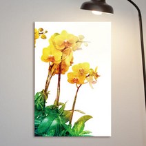 아트박스/꾸밈 iw856-노오란서양란_중형노프레임