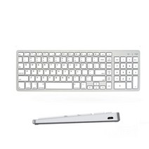 블루투스 무선 키보드 멀티 장치 블루투스 무선 키보드 태블릿 호환 Windows Mac OS Android For Macbook A, 한개옵션2, 02 White, 한개옵션1
